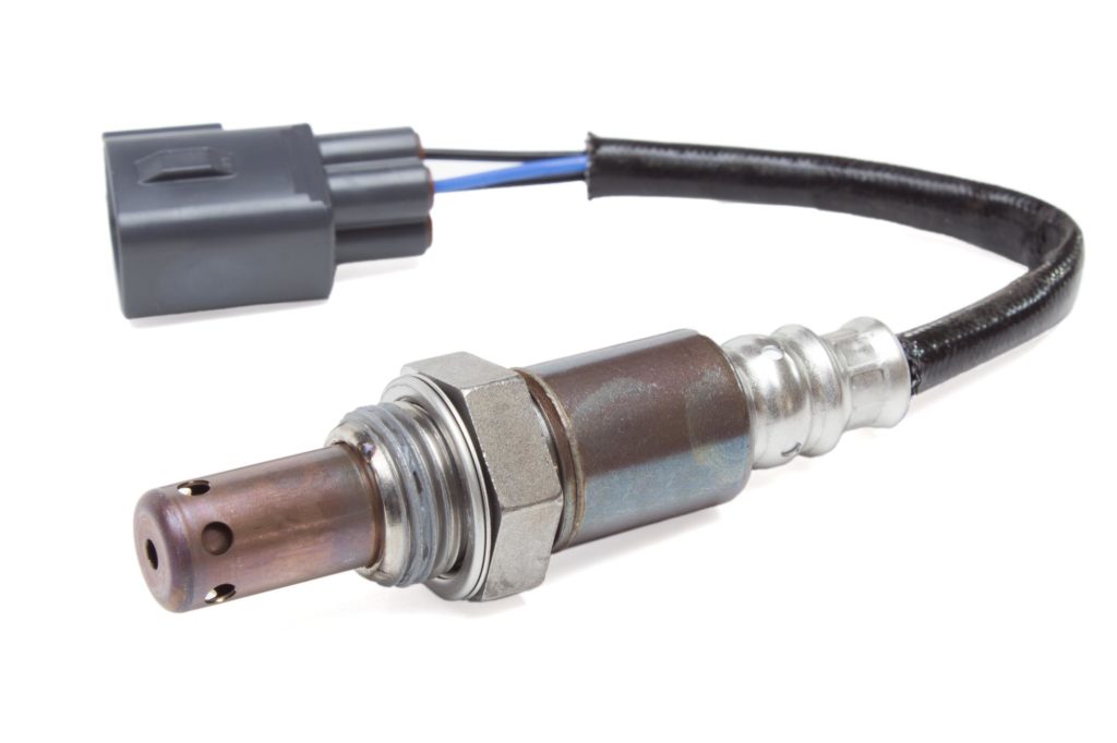 oxygen sensor in white background isolated