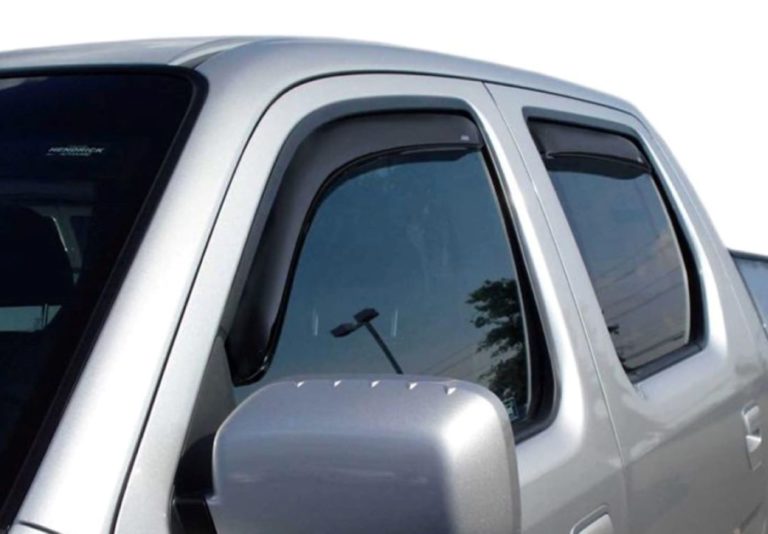 Smoke Window Visors For 08-18 Dodge Grand Caravan & Chrysler Town & Country - 4pc Tape-On Set