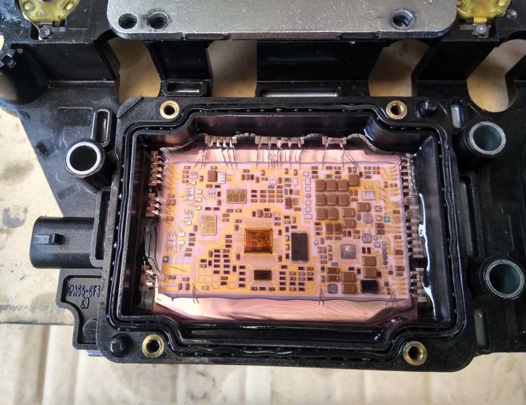 electric transmission control module fitted for an automatic transmission