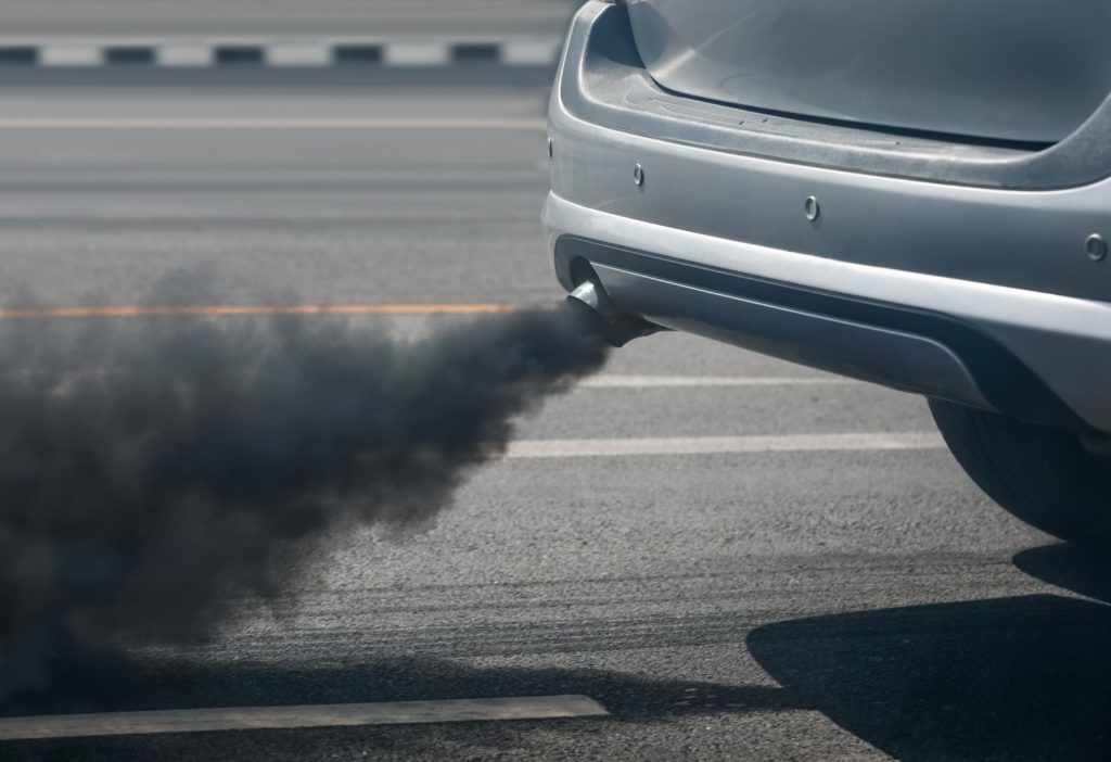 black smoke from car exhaust