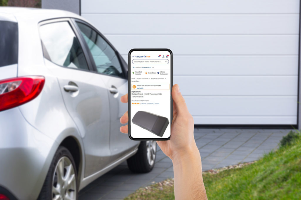 browsing online for bumper guard parts
