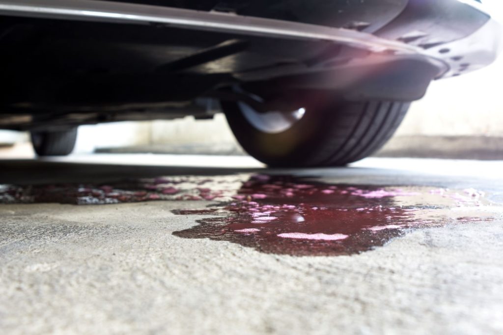 coolant spill