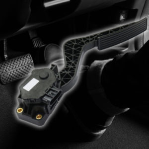 Accelerator Pedal Position Sensor with Accelerator Pedal Background