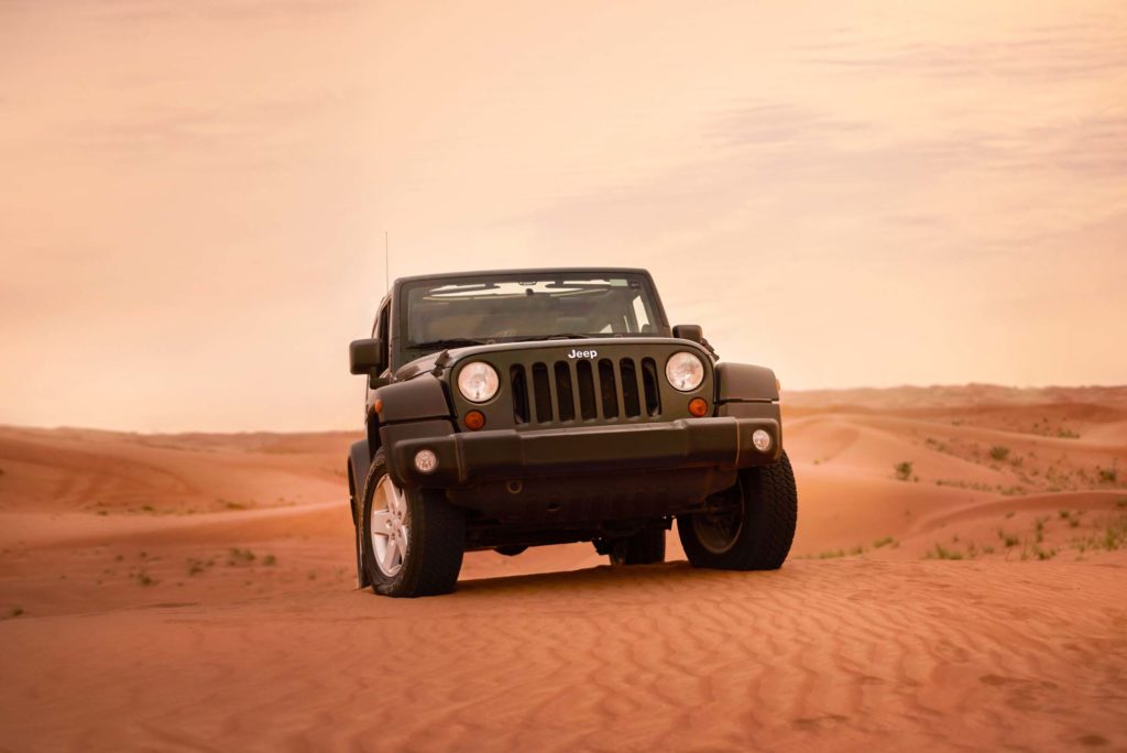 Jeep wrangler offroad adventure