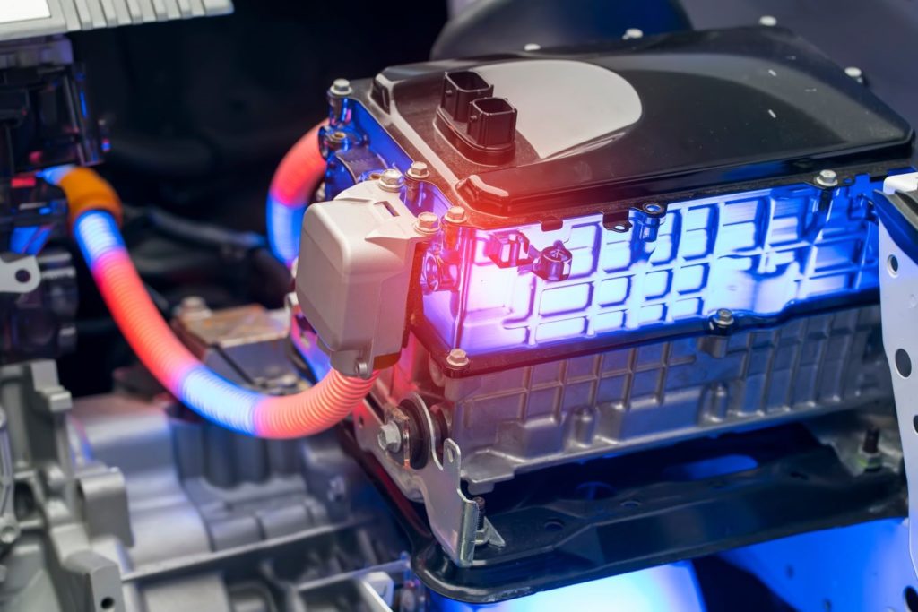 image of an electric car battery