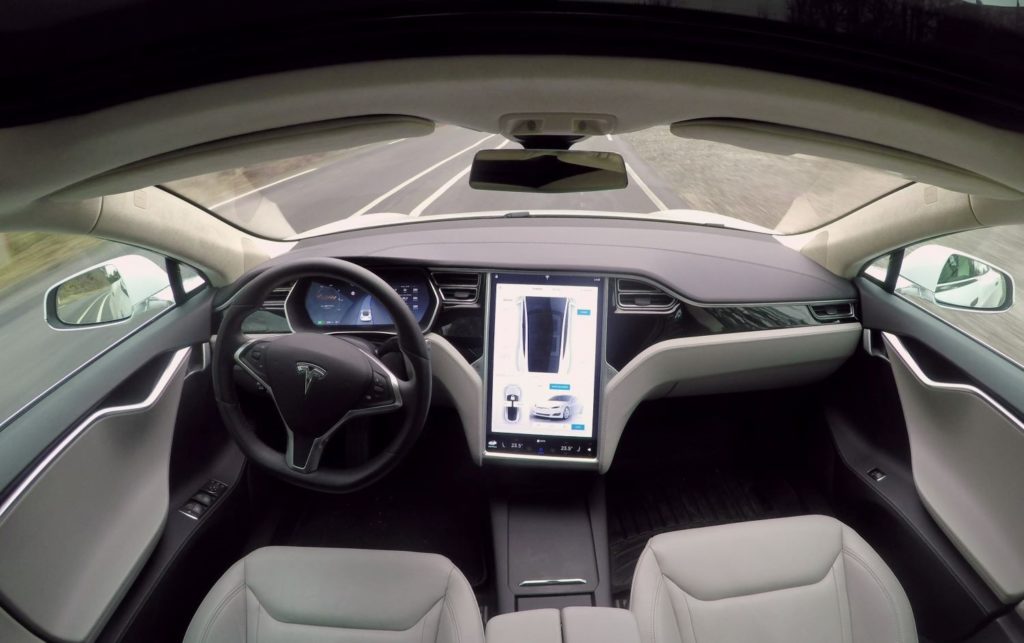 tesla dashboard camera and sensors