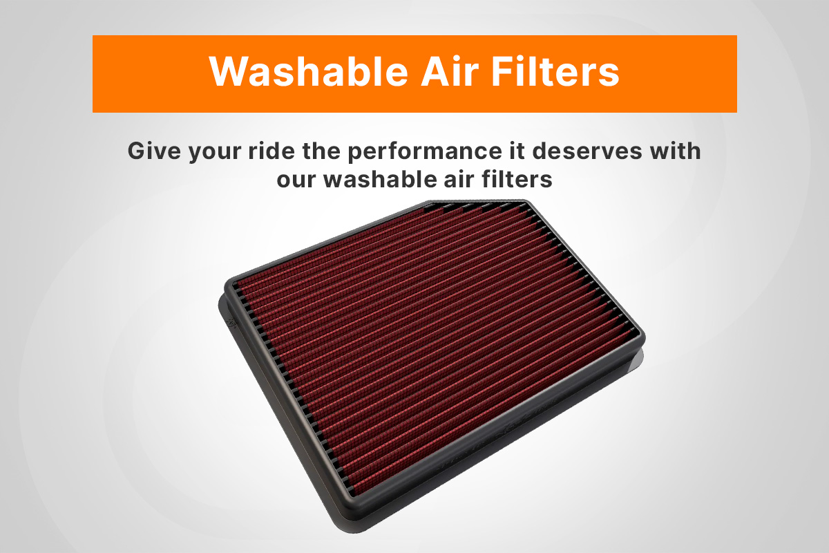Reusable & Washable Air Filters OE Replacement, Performance
