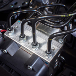 car abs unit module control box with pipes