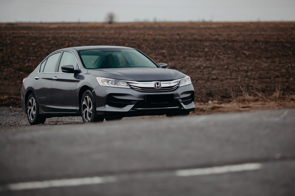 idle black honda accord