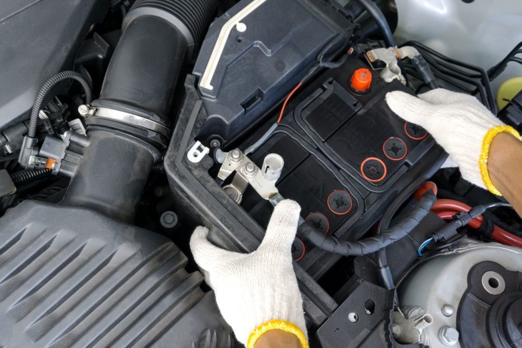 removing old car battery