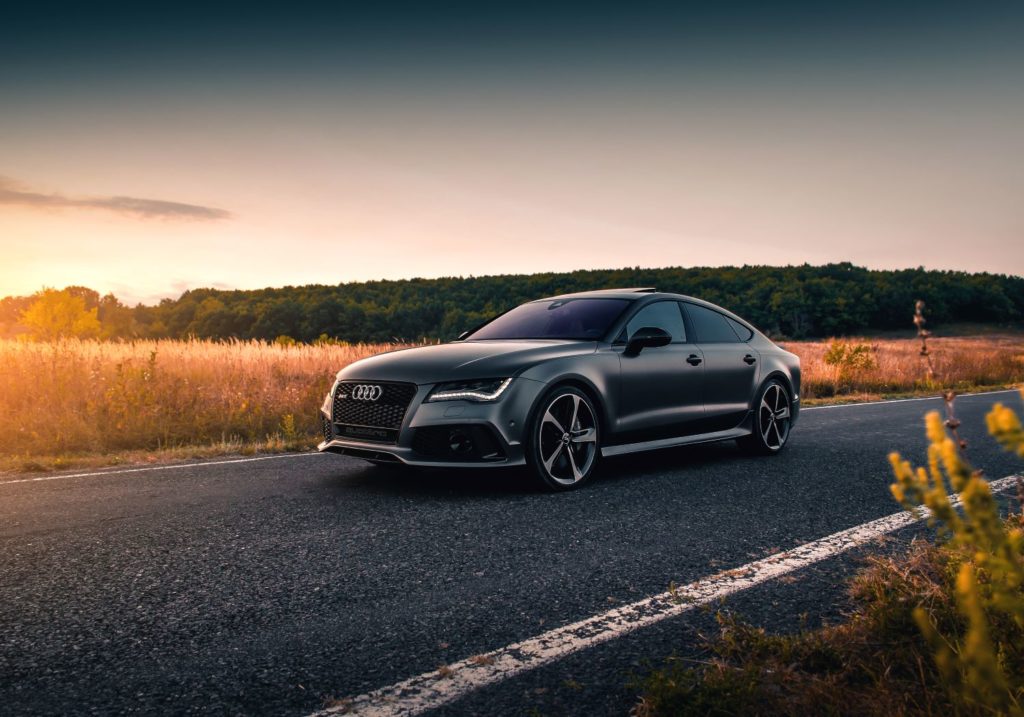 gray audi car on the road