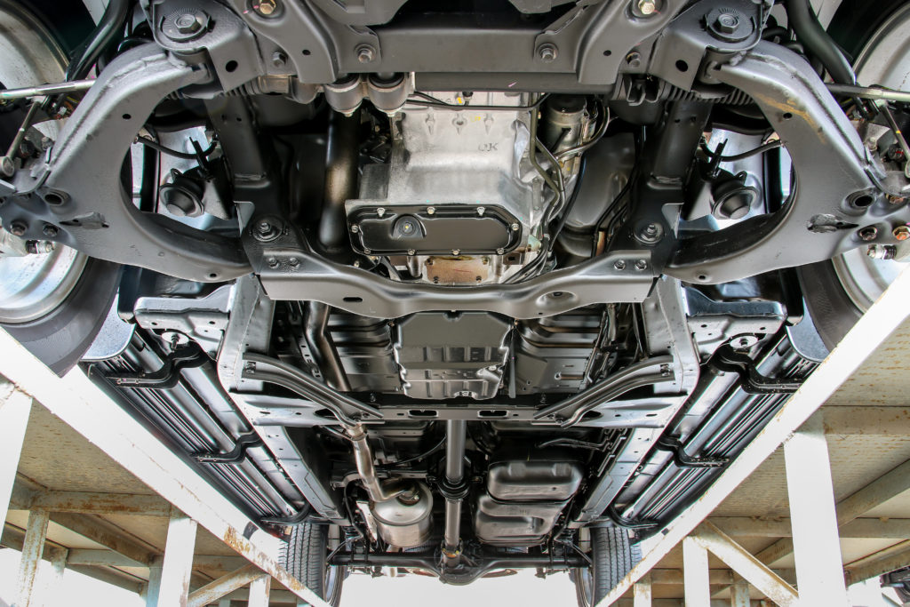bottom view of a car
