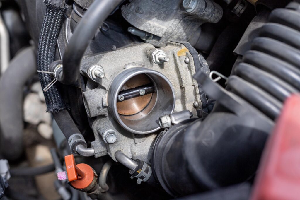 car throttle body in need of cleaning