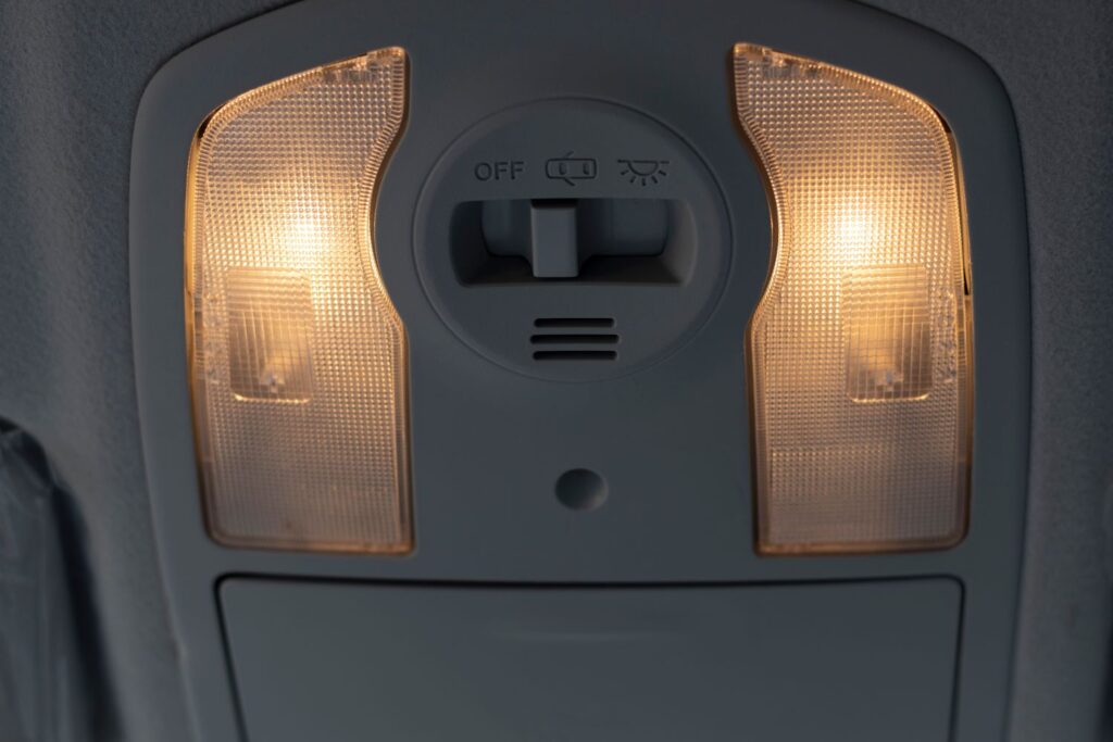 car courtesy light on