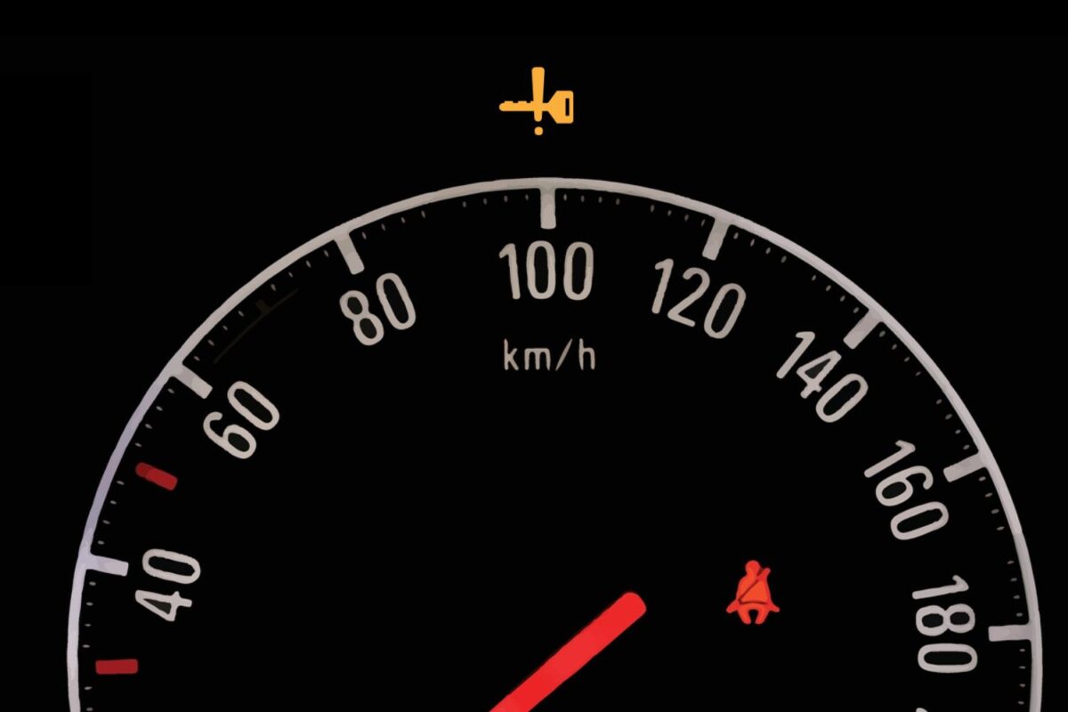 Car With A Key Warning Light