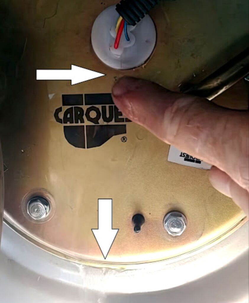 fuel leak of a 2003 crown victoria