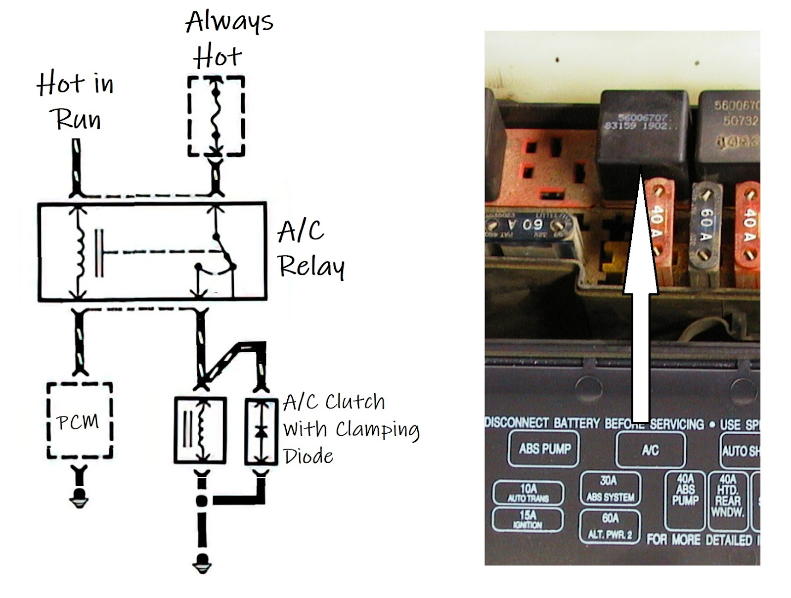 Symptoms of a Bad A/C Compressor Relay In The Garage with