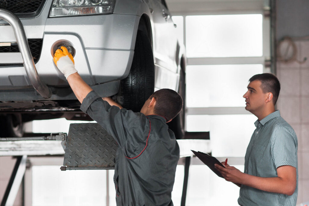 car with dealership warranty under repair