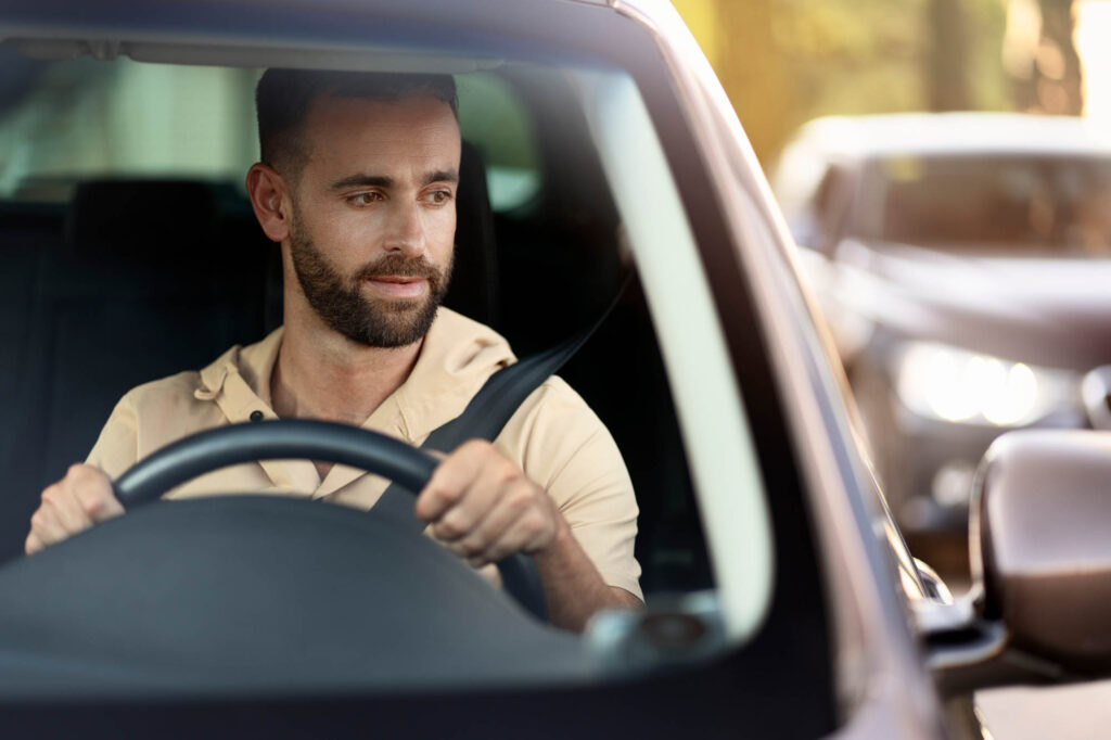 driver driving with damaged piston rings