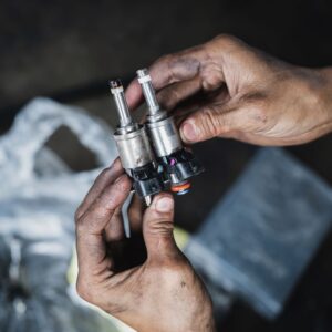 old and new fuel injector