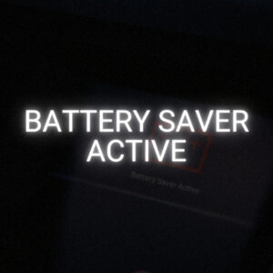 car battery saver active