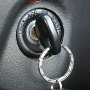 car key in the ignition