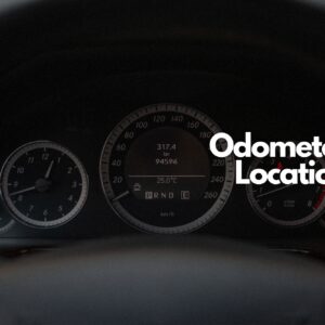 car odometer location
