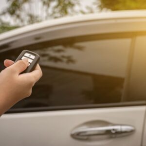 controlling car window using key fob