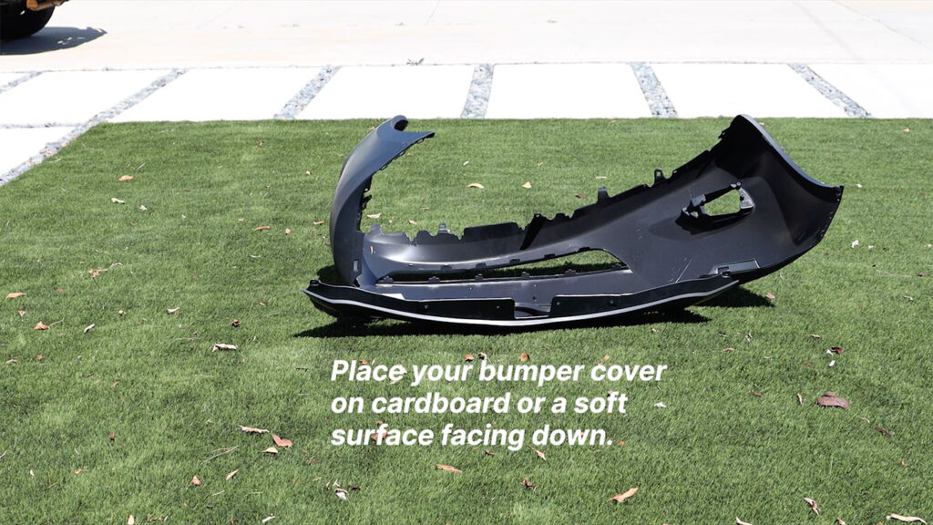 outdoor method bumper cover direct sunlight spot