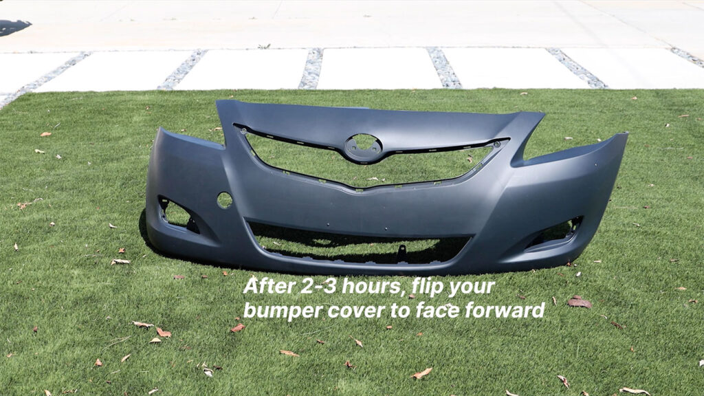 outdoor method flip bumper cover so it faces forward
