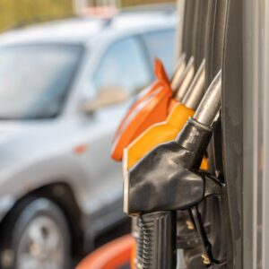 close up shot of car fuel nozzles