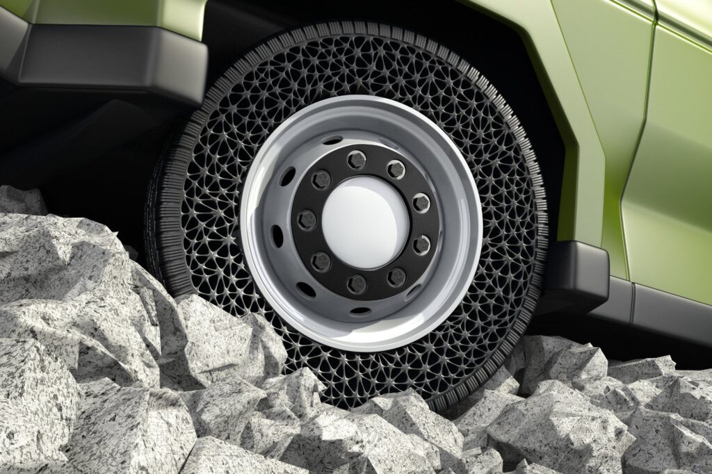 3d illustration of airless tires