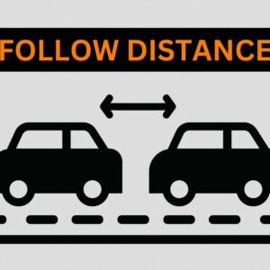 car follow distance illustration