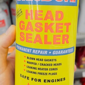 car head gasket sealer label