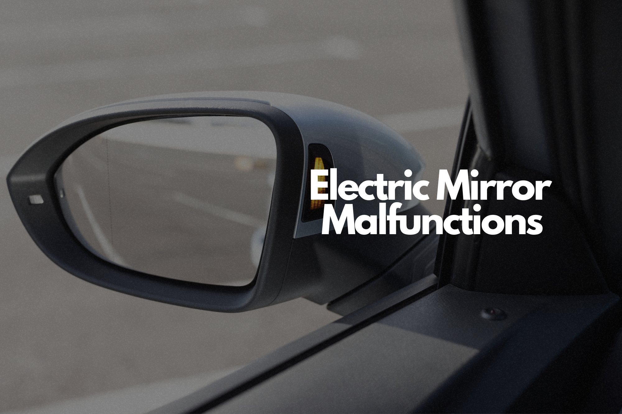Left Side Power Heated Mirror For 2014-2023 Ford Transit Connect - Black, Manual Fold, With Blind Spot