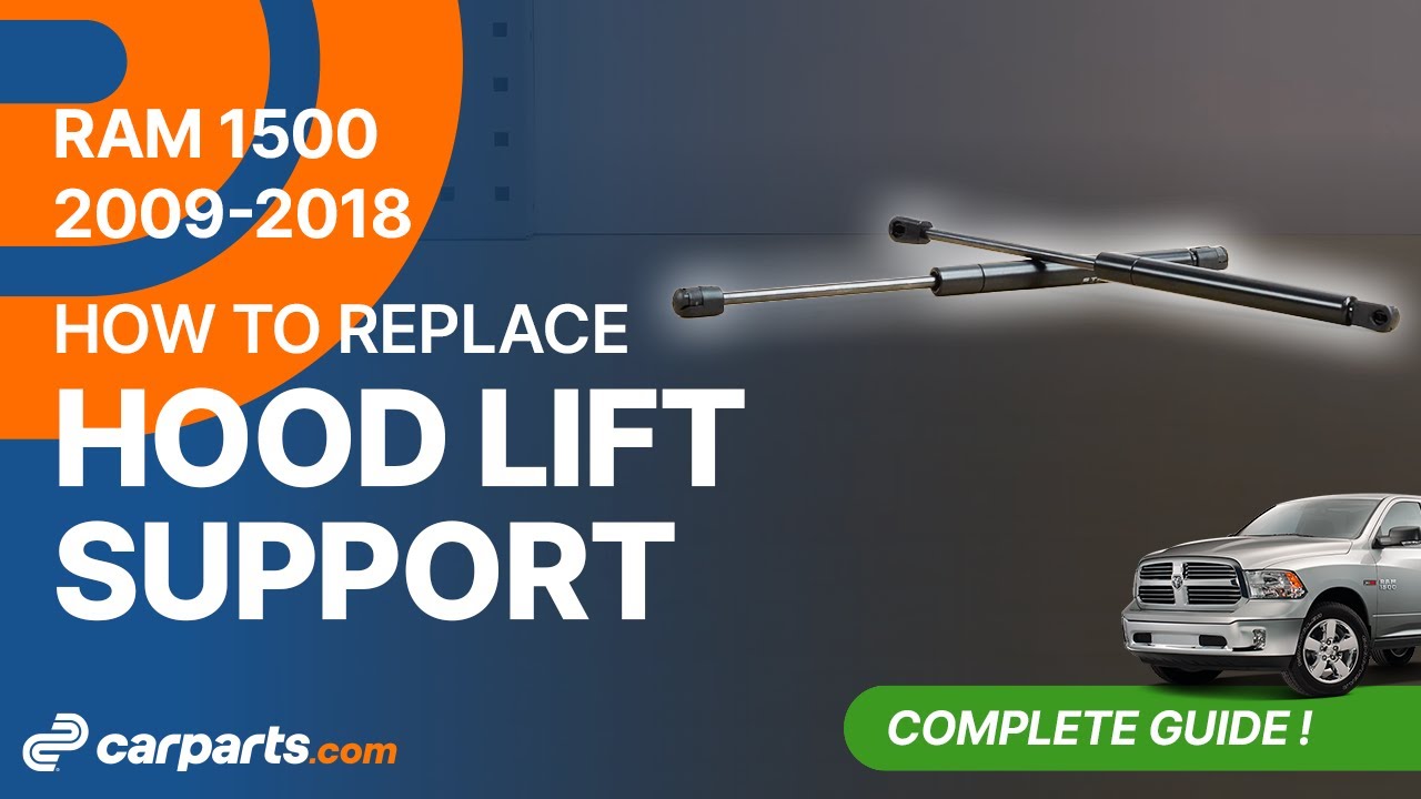 How to Replace Hood Lift Supports 20092018 Dodge RAM 1500 In The