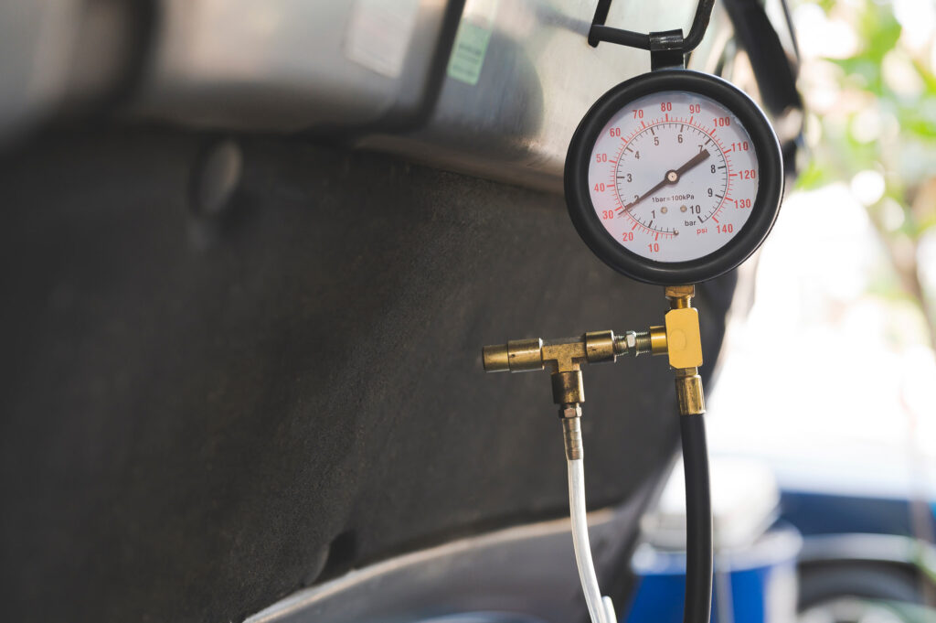 car fuel pressure tester readings