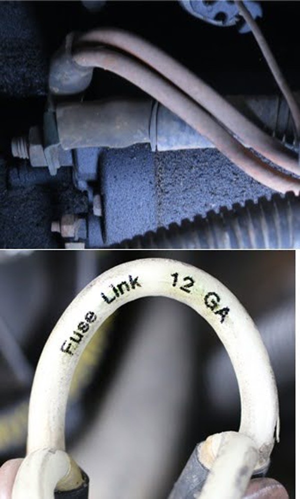 fusible links typical location