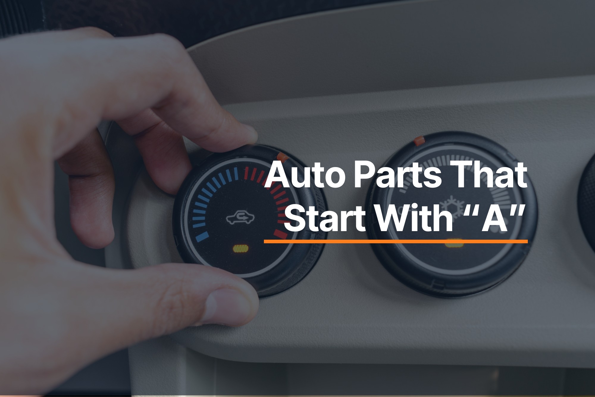 Auto Parts That Start With A In The Garage with