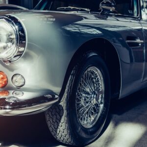 beautiful shot of a vintage car
