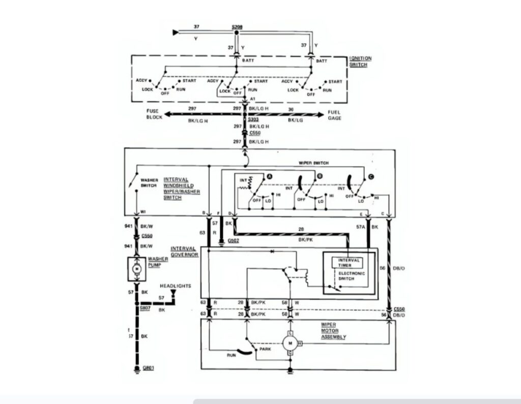 1987 schematic of vehicle wiring