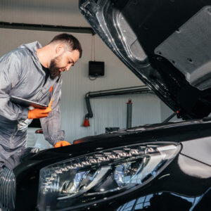 mechanic diagnosing electrical issues