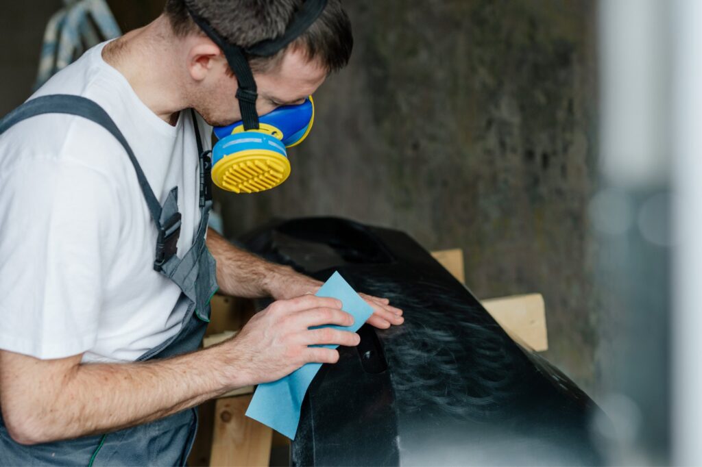 plastic bumper repair preparation