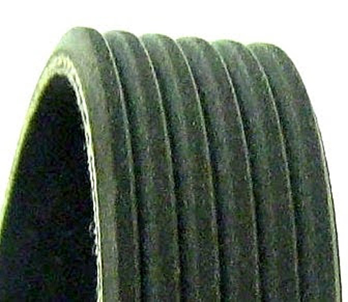 serpentine belt has multiple grooves and is flat on the back side
