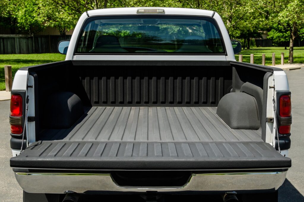 truck bed liner in need of paint