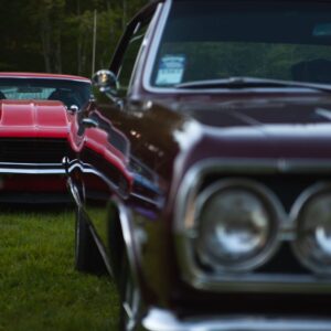 classic cars on display