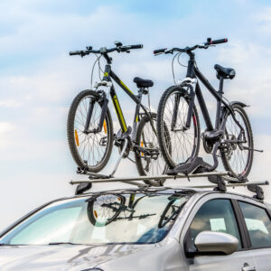 bike rack on top of car
