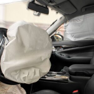car airbag deploying after accident
