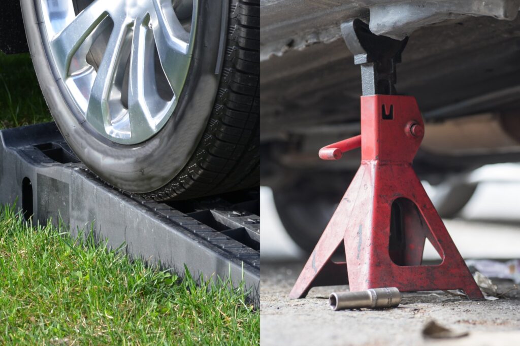 Car Ramps vs. Jack Stands Advantages and Disadvantages In The Garage with