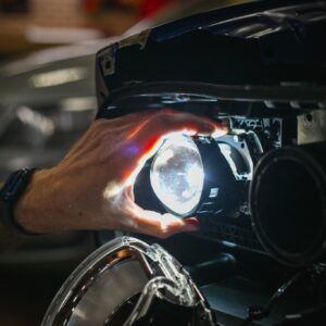 led headlight conversion kit installed